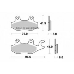 Plaquette de frein Sifam...