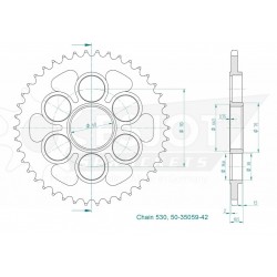 Couronne Acier - 530 - 42...