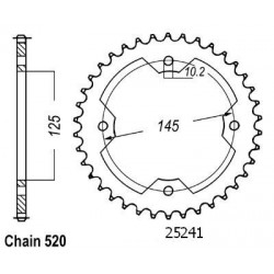 Couronne Acier TT Yamaha -...