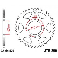 Couronne Acier KTM - 520 -...