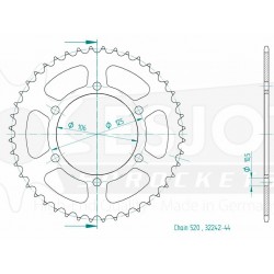 Couronne Acier - 520 - 44...