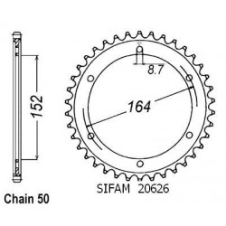 Couronne Acier Yamaha - 530...