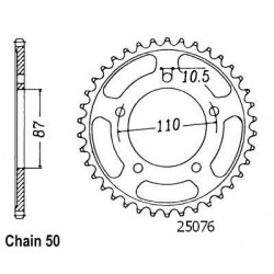 Couronne Acier Suzuki - 530...