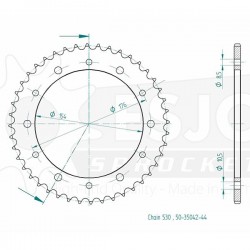 Couronne Acier Honda - 530...