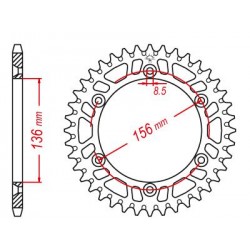 Couronne Alu TT Gas Gas...