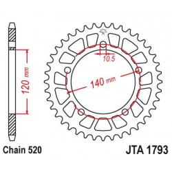 Couronne Alu Suzuki - 520 -...